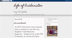 Desktop Screenshot of lifeofeucharisteo.blogspot.com