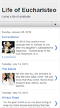 Mobile Screenshot of lifeofeucharisteo.blogspot.com