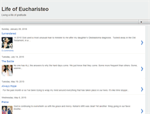 Tablet Screenshot of lifeofeucharisteo.blogspot.com