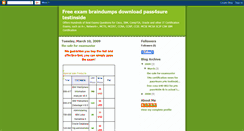 Desktop Screenshot of free-dumps-demo-exam-p4s-pass4side.blogspot.com