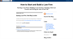 Desktop Screenshot of howtostartalawfirm.blogspot.com