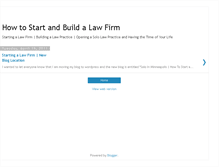 Tablet Screenshot of howtostartalawfirm.blogspot.com