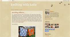 Desktop Screenshot of kwiltingwithkatie.blogspot.com