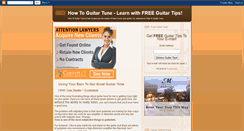 Desktop Screenshot of how-to-guitar-tune.blogspot.com