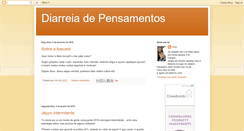 Desktop Screenshot of diarreiadepensamentos.blogspot.com
