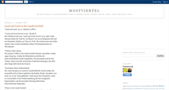 Desktop Screenshot of mostviertel.blogspot.com