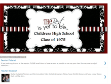 Tablet Screenshot of childresshighschoolclassof1975.blogspot.com