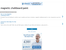 Tablet Screenshot of magneticchalkboardpaint.blogspot.com