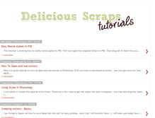 Tablet Screenshot of delicioustutorials.blogspot.com