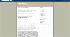 Desktop Screenshot of literategamer.blogspot.com