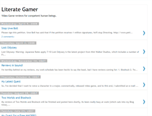 Tablet Screenshot of literategamer.blogspot.com