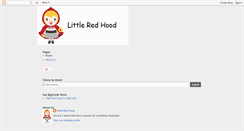Desktop Screenshot of littleredhoodhandmade.blogspot.com