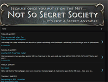 Tablet Screenshot of notsosecretsociety.blogspot.com