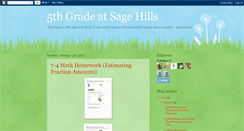 Desktop Screenshot of 5thgradesagehills.blogspot.com