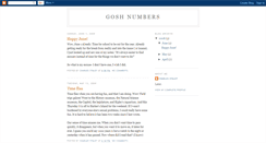 Desktop Screenshot of goshnumbers.blogspot.com