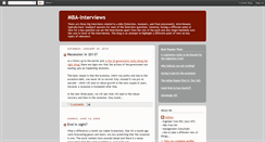 Desktop Screenshot of mba-interviews.blogspot.com