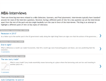 Tablet Screenshot of mba-interviews.blogspot.com