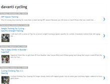 Tablet Screenshot of davanticycling.blogspot.com