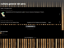 Tablet Screenshot of culturageneraldelperu.blogspot.com