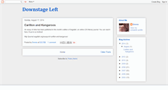 Desktop Screenshot of downstageleft.blogspot.com
