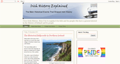 Desktop Screenshot of irish-history-explained.blogspot.com