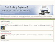 Tablet Screenshot of irish-history-explained.blogspot.com