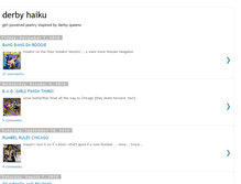 Tablet Screenshot of derbyhaiku.blogspot.com