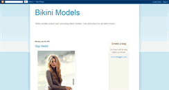 Desktop Screenshot of bikini-models-cute.blogspot.com