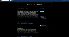 Desktop Screenshot of holsteinsblog.blogspot.com