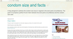 Desktop Screenshot of condomsizeandfacts.blogspot.com