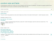 Tablet Screenshot of condomsizeandfacts.blogspot.com