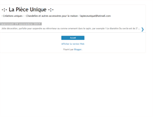 Tablet Screenshot of lapieceunique.blogspot.com