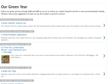 Tablet Screenshot of ourgreenyear.blogspot.com