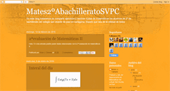 Desktop Screenshot of mates2bachilleratosvpc.blogspot.com
