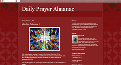 Desktop Screenshot of dailyprayeralmanac.blogspot.com