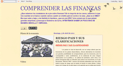 Desktop Screenshot of comprenderlasfinanzas.blogspot.com