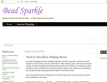 Tablet Screenshot of beadsparkle.blogspot.com