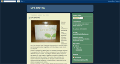 Desktop Screenshot of lifeenzyme.blogspot.com