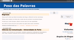 Desktop Screenshot of pesodaspalavras.blogspot.com