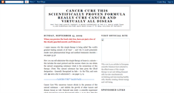 Desktop Screenshot of cancers-cure.blogspot.com