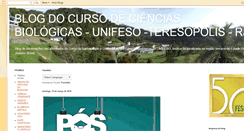 Desktop Screenshot of biologiaunifeso.blogspot.com