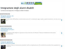 Tablet Screenshot of integrazionealunnidisabili.blogspot.com