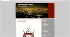 Desktop Screenshot of mangiandosottolamole.blogspot.com