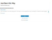 Tablet Screenshot of bornthisway.blogspot.com