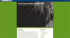 Desktop Screenshot of hautedogsglitzypaws.blogspot.com