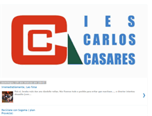 Tablet Screenshot of iescarloscasares.blogspot.com