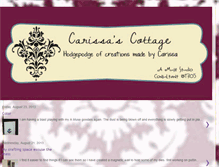 Tablet Screenshot of carissascottage.blogspot.com