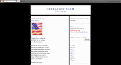 Desktop Screenshot of operationpoem.blogspot.com