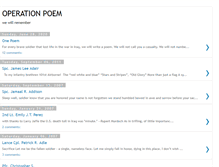 Tablet Screenshot of operationpoem.blogspot.com