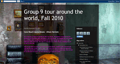 Desktop Screenshot of group9touraroundtheworldfall2010.blogspot.com